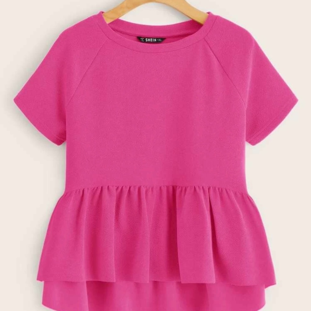 Never Worn-Peplum Top